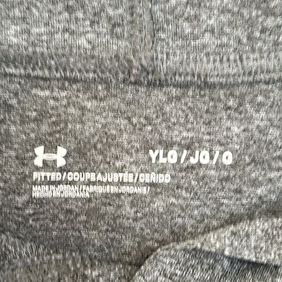 NWOT Under Armour gray heathered hoodie – youth large - Picture 4 of 5